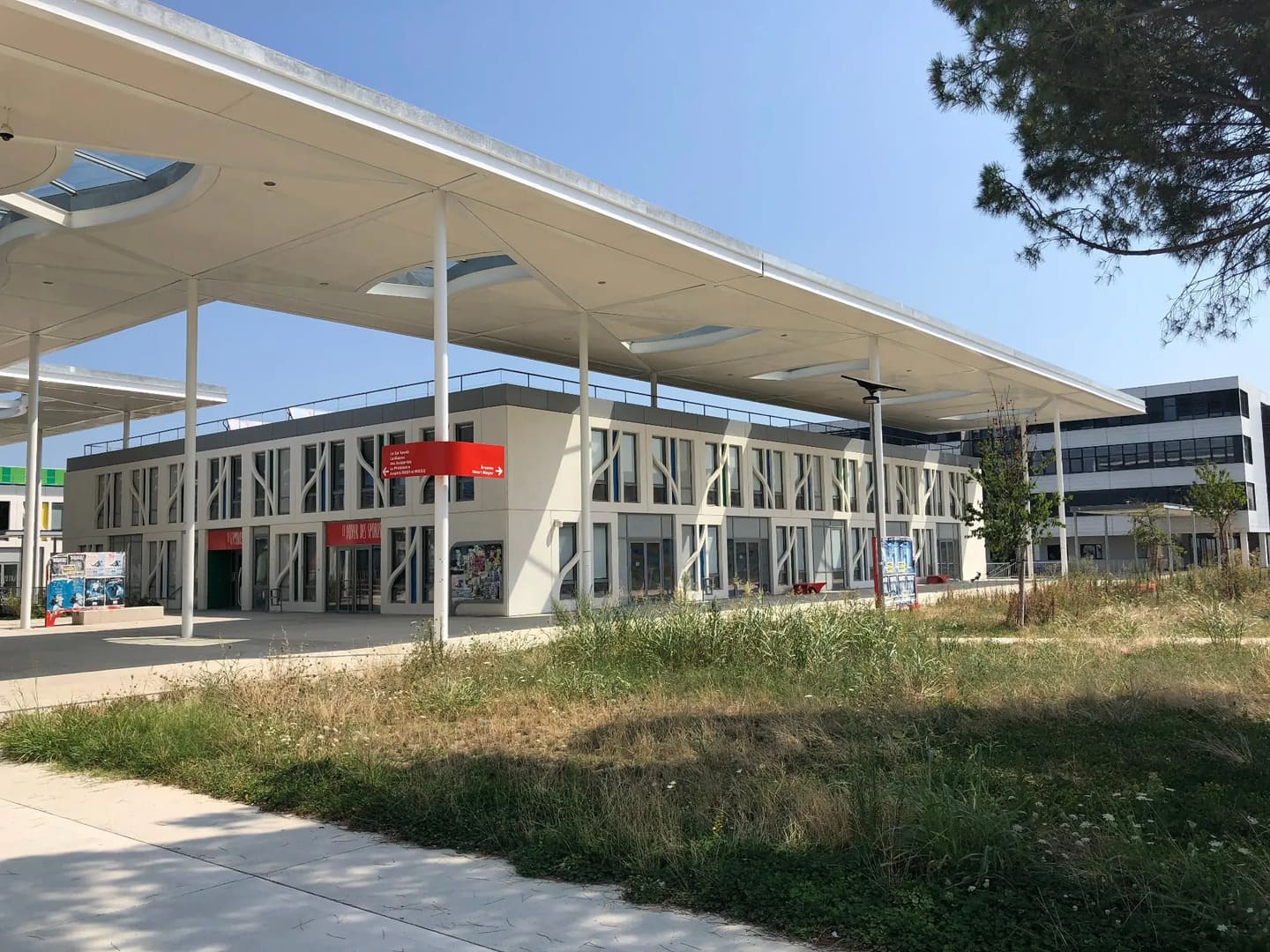 Recorrido cubierto en el campus de La Universidad de Mirail en Toulouse